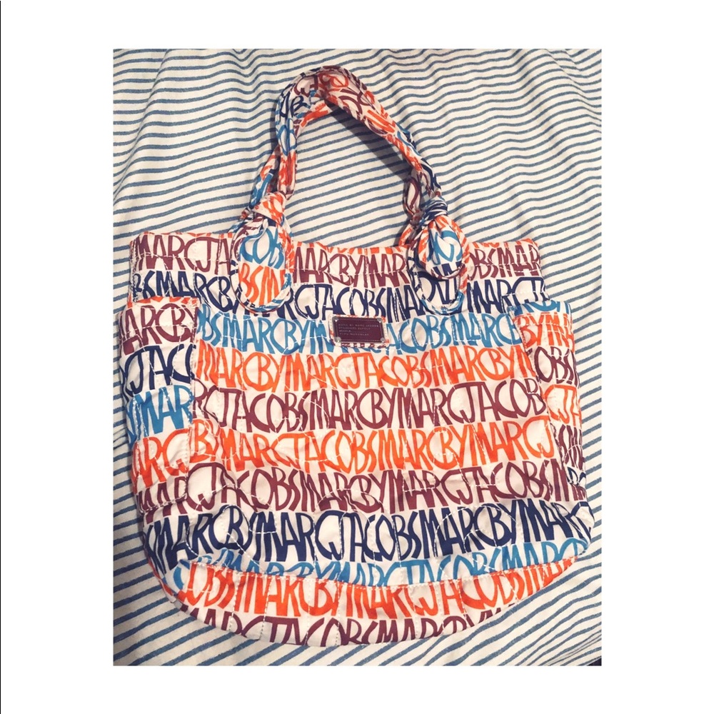 Marc By Marc Jacobs Nylon Colorful Tote Bag